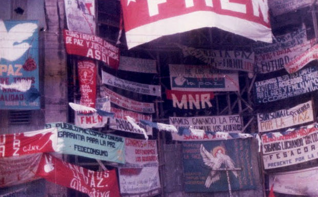 Plaza Gerardo Barrios el 16 de enero de 1992. Foto: familia Castillo